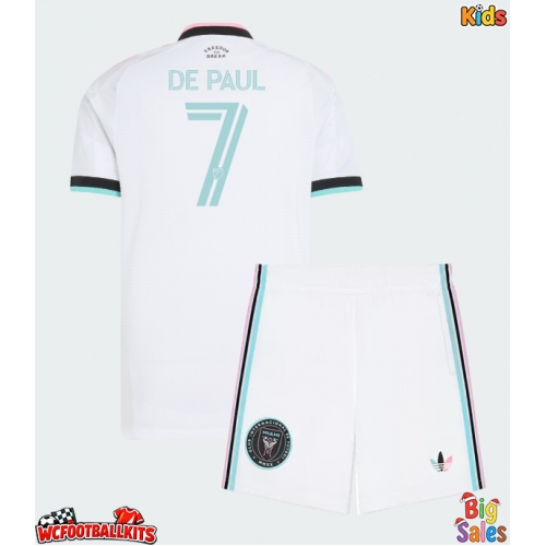 Inter Miami Rodrigo De Paul #7 Replica Third Stadium Kit for Kids 2026-27 Short Sleeve (+ pants)